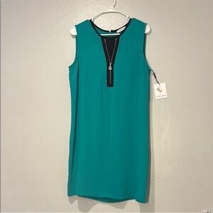 NWT Calvin Klein Green Sleeveless Mini Dress